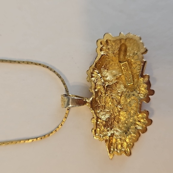 Double Red Enamel Heart Pendant on 18" Sq. Link Chain - Picture 9 of 10